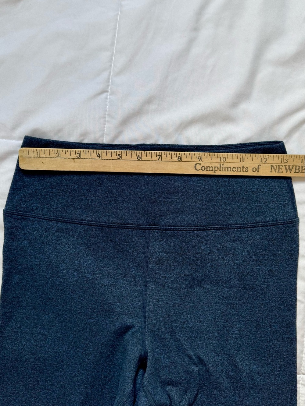 Spiritual Gangster Navy Leggings with Pink and Light Blue Stripe Detail - Picture 3 of 9